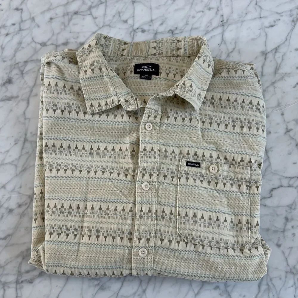 O’Neill Western Style Corduroy Vintage Button Down Long Sleeve Shirt Mens XL